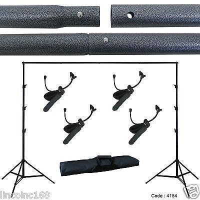 10Ft Adjustable Background Support Stand Photo Backdrop Crossbar Kit Photography