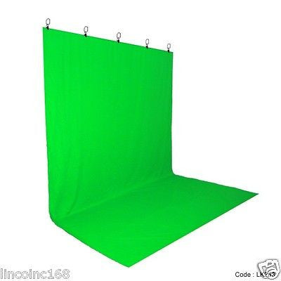 Chromakey Green Screen Muslin Backdrop for Studio Lighting Kit