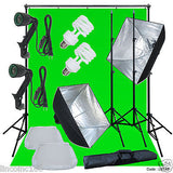Linco Lincostore Complete Studio Lighting Backdrop Stand Photo Light Kit