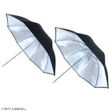 2 x 32” Photography Studio Silver Umbrella Reflector