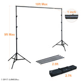 9x10 Adjustable Background Support Stand Photo Backdrop Crossbar Kit 4154-4236
