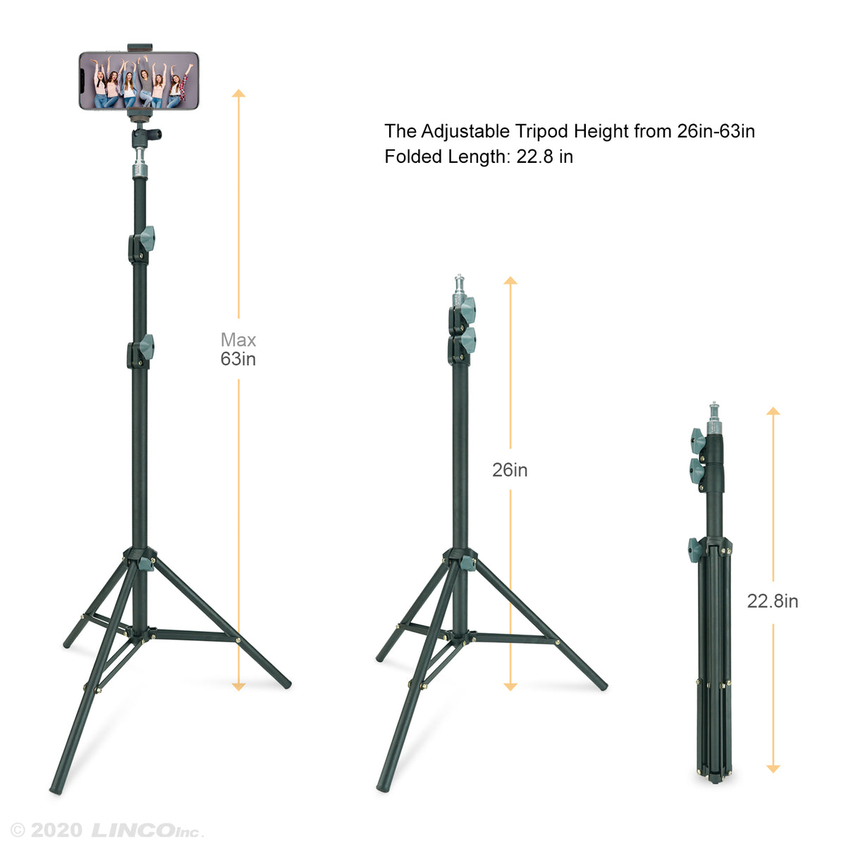 Selfie Stick Family Video Call Business Multiplayer Conference Call C004B-20