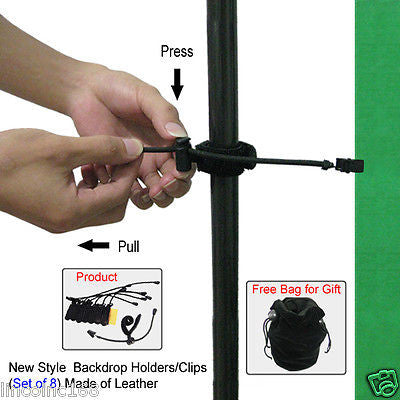 Background Support Muslin Holders Clamps for Green Screen Studio Backdrop Stand