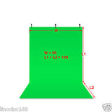 Chromakey Green Screen Muslin Backdrop for Studio Lighting Kit