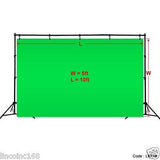5'x10' Green Photography Backdrop Photo Stand Muslin Kit