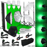 Photography Lighting Muslin Backdrop Stand Studio Light Kit New Linco Studio