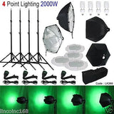 Linco Photo Studio Light Kit 4 Softbox Video Photography Lighting LK280