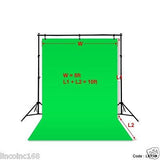 5'x10' Green Photography Backdrop Photo Stand Muslin Kit