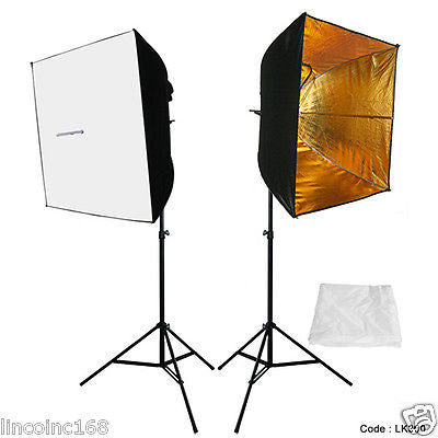 2PCS Lighting Softbox Photography Photo Equipment Soft Studio Light Tent Box Kit