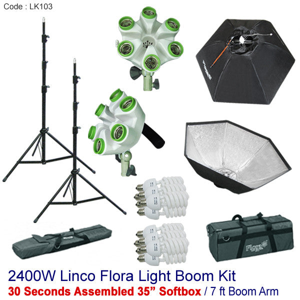 Photography Studio Video Continuous Photo Softbox Light Stand Lighting Kit LK103