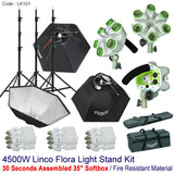4500w Photography Studio Video Continuous Photo Softbox Light Stand Lighting Kit