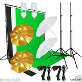 Linco Studio Lighting and Background Muslin Backdrops Photography Studio Kit