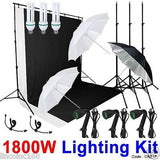 Photography Lighting Muslin Backdrop Stand Studio Light Kit Linco CK017
