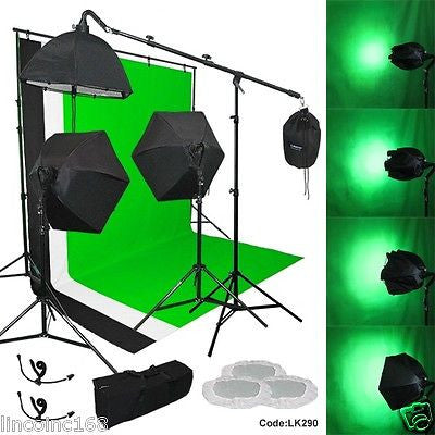 Linco 3 Backdrop Support Stand Photography Studio Video Softbox Lighting 3 Kit