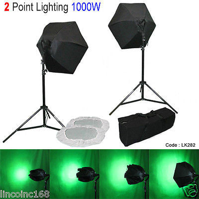 Linco Softbox Lighting Kit Photography Studio Light 2x20x28inch Portable Continuous