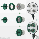 Ceramic Protector & Cap for Photography Studio Lighting Kit Light Head -4 of Set