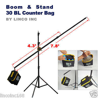 4500W Linco Studio Photo Soft Box Video Lighting Light Boom Stand Kit LK102