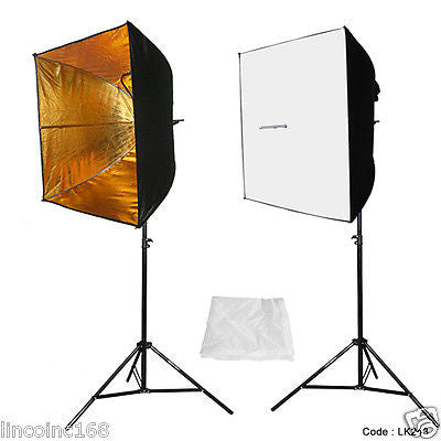 Photography 24" Studio Lighting Light Soft Box Photo Kit