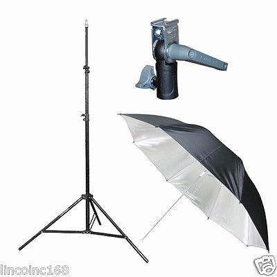 Light Stand & Flash Bracket Mount & Umbrella / Speedlite Flash Accessories Kit A